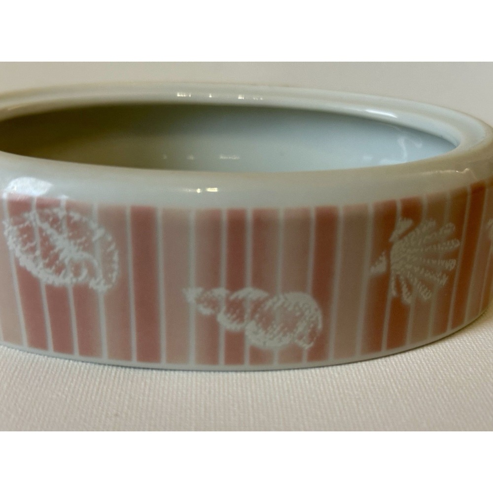 Ames Vintage Seashell Coral Soap Dish Bar Soap Coastal Beach Ceramic Pink 6" - Picture 4 of 4